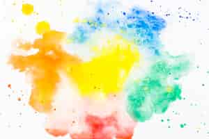 Free photo splashes of colorful watercolor