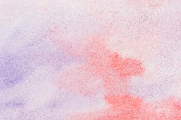 Брызги красного и фиолетового акварельного фона