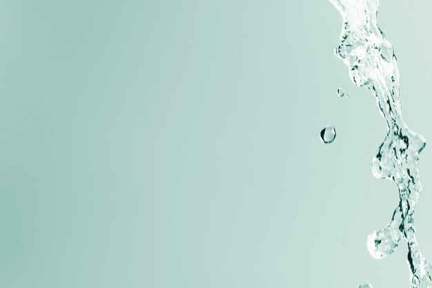 Splashing water texture background, green design