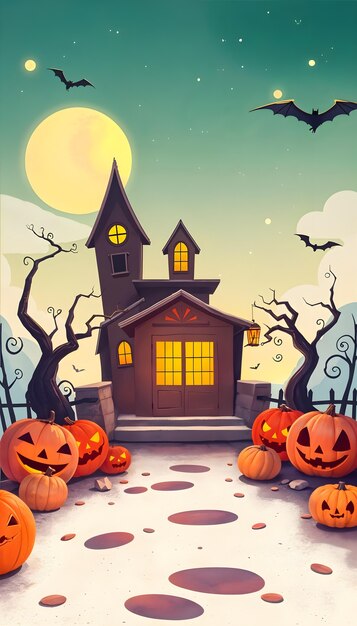 spooky halloween background