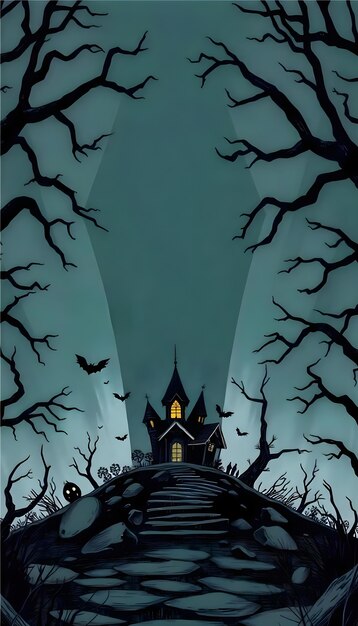 spooky halloween background