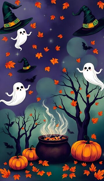spooky halloween background