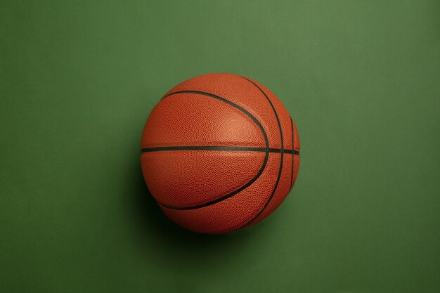 Sport equipment isolated on green studio background