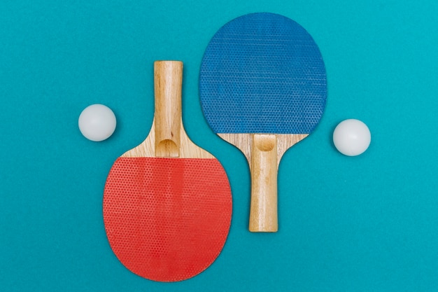 Free photo sport equipment for table tennis