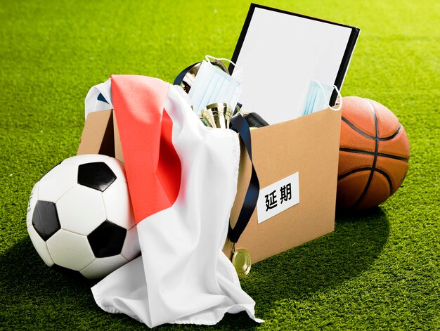 Sports event objects arrangement