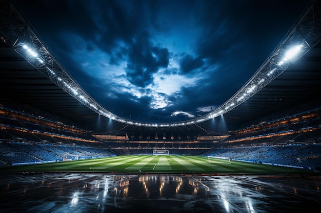 Fotografia di stadi di calcio sportivo