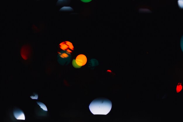 Spots of multicolored lights