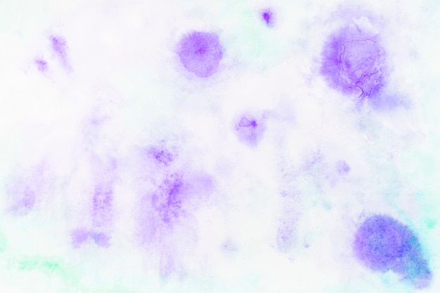 Spots of violet watercolor