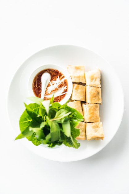 Free photo spring rolls