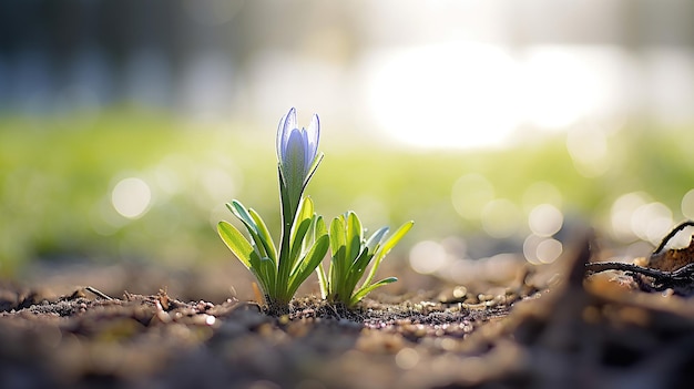 Foto gratuita i temi del risveglio primaverile dei fiori che fioriscono e della vita rinnovata