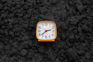 Free photo square clock indoors still life