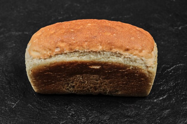 Square loaf of bread isolated.