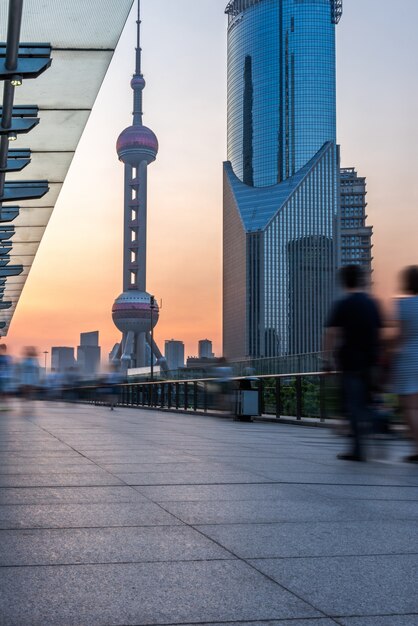 square of Shanghai financial district