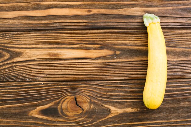 Squash on wooden tabletop