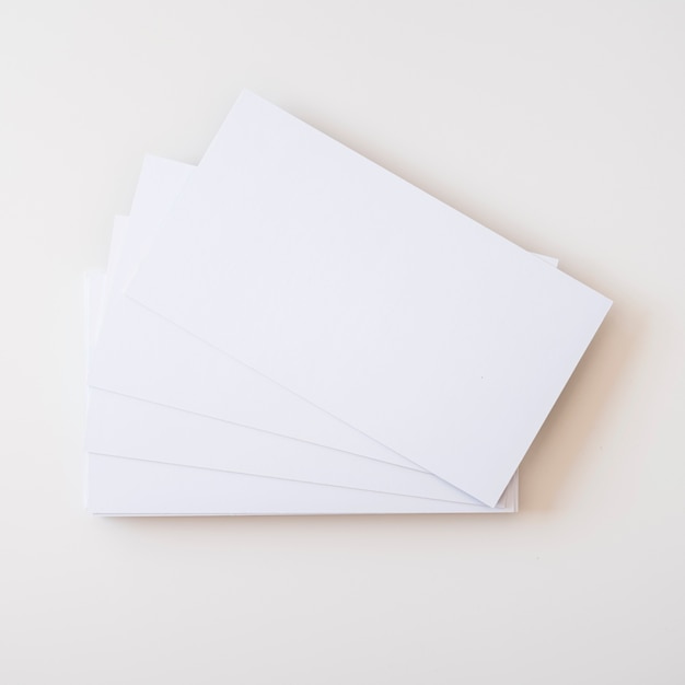 Free photo stack of blank business card