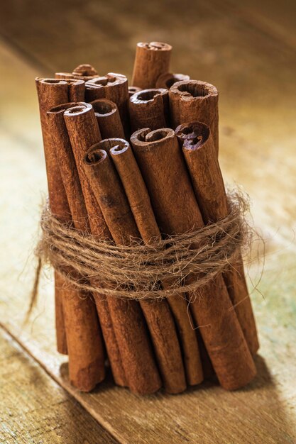 Stack of cinnamon 