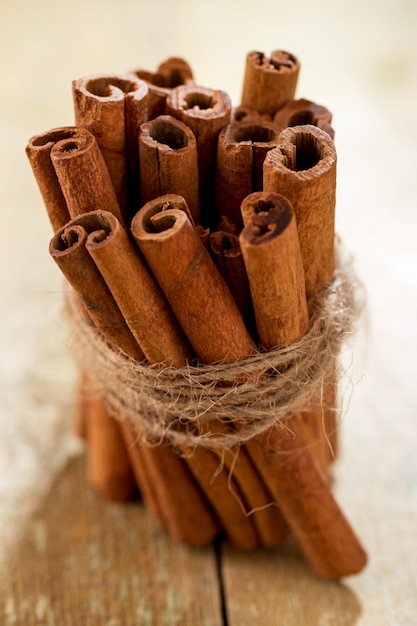 Free photo stack of cinnamon