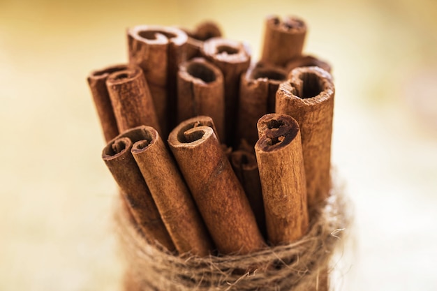 Stack of cinnamon 