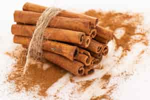 Free photo stack of cinnamon