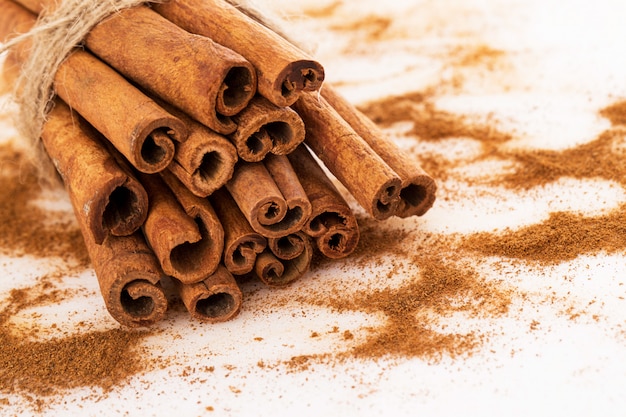 Stack of cinnamon