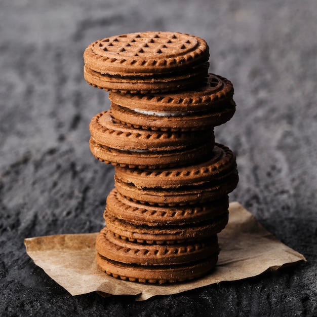 Stack of delicious cookies