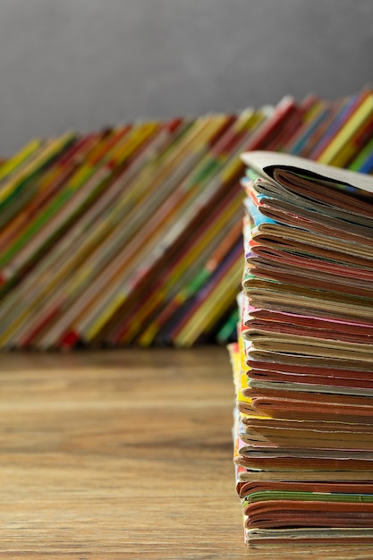 Stack of old coming book strips