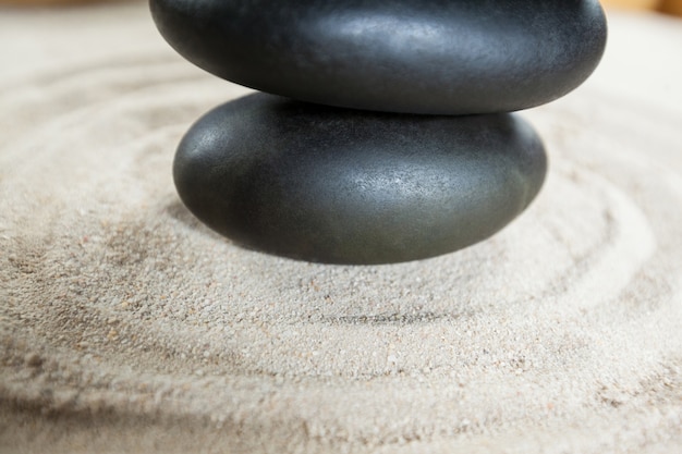 Stack of pebble stones