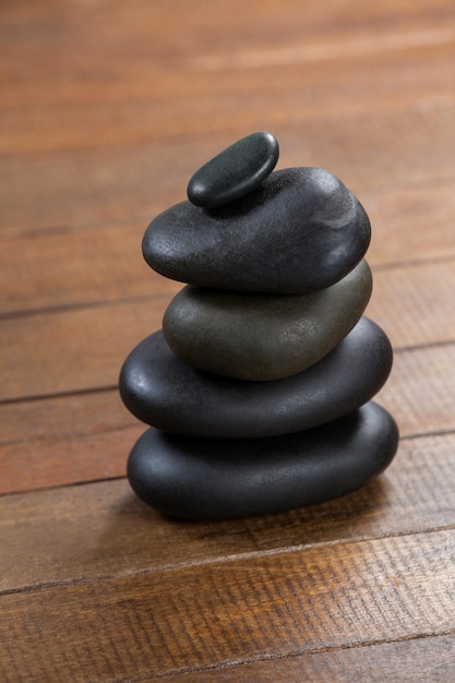 Stack of pebble stones