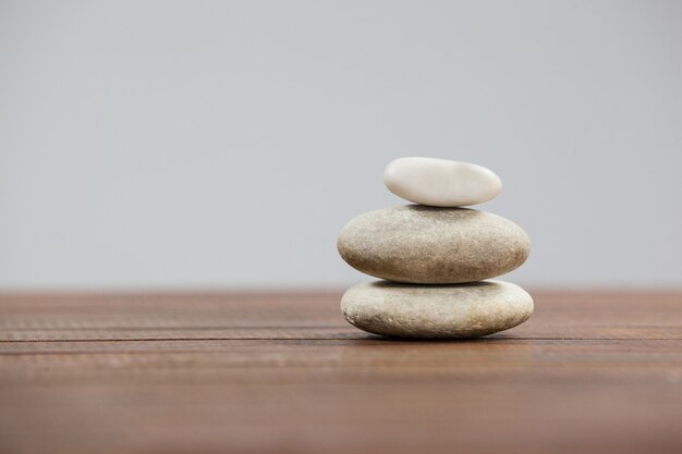 Stack of pebble stones