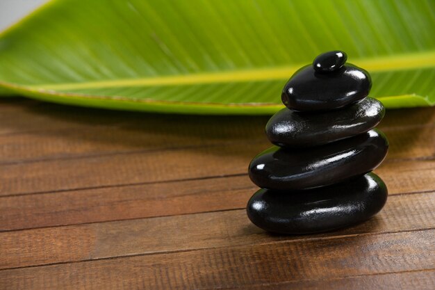 Stack of pebble stones