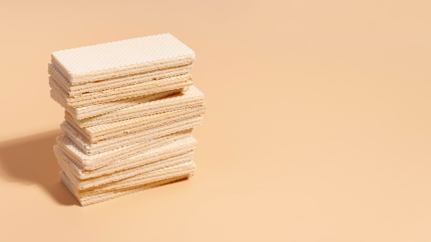 Stack of wafers with copy space