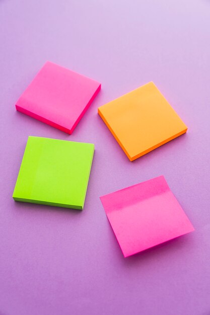 Stacks of sticky notes