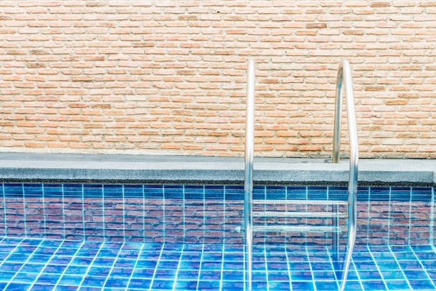 Stair pool in luxury resort hotel