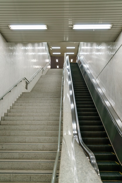 Staircase in subway station