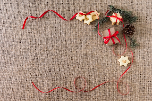 Biscotti stella con scatola regalo