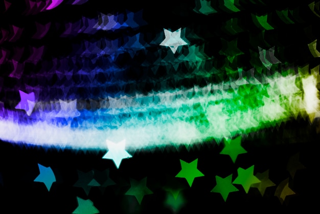 Бесплатное фото Звездный фон неоновых огней