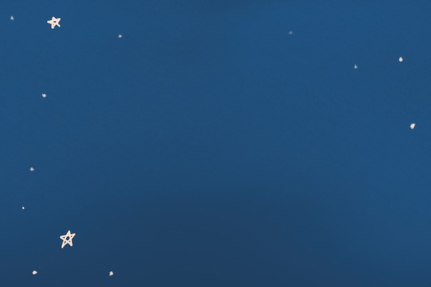 Звездная ночь синий фон в акварельной иллюстрации