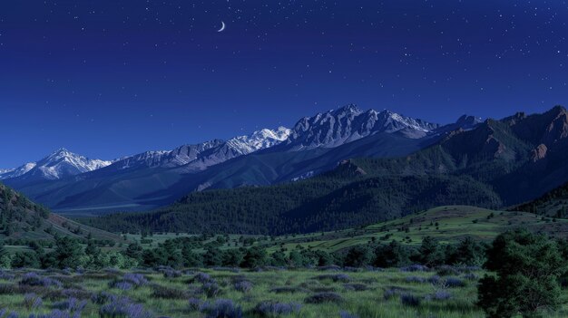 starry sky over the town