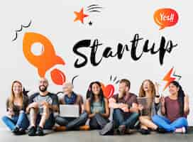 Foto gratuita startup business progress strategia impresa