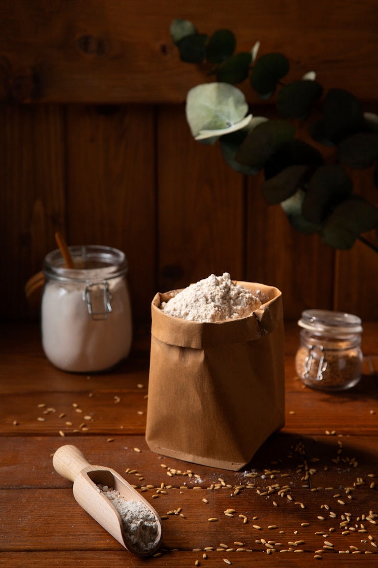 Free Photo stashed flour used for cooking