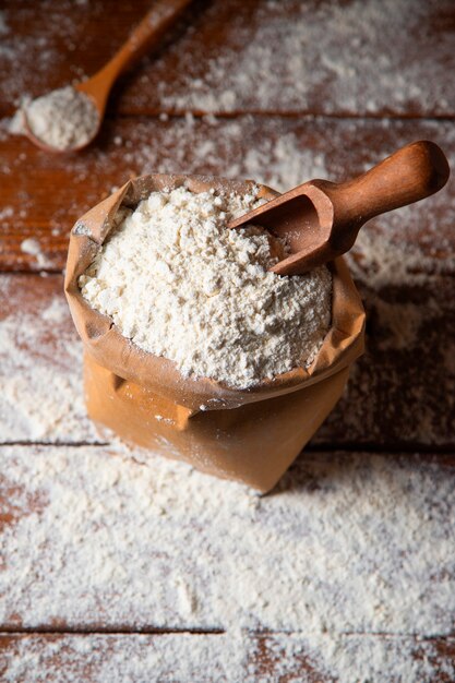 Stashed flour used for cooking