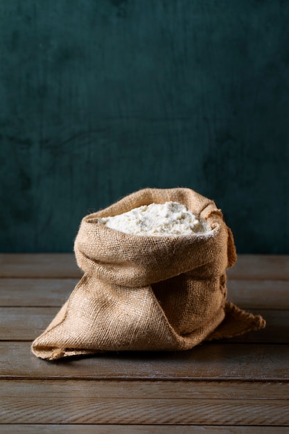 Free photo stashed flour used for cooking