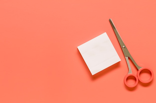 Stationery on pink surface