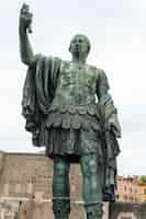 Free photo statue of augustus caesar in rome italy