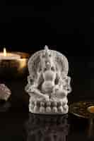 Free photo statuette representing buddha for tranquility and meditation