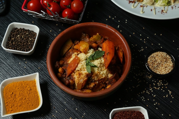 Steamed millet with vegetables