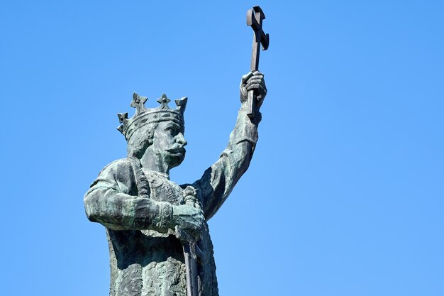 Stephen the Great statue in Chisinau, Moldova