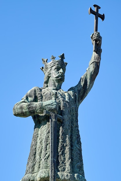 Stephen the Great statue in Chisinau, Moldova