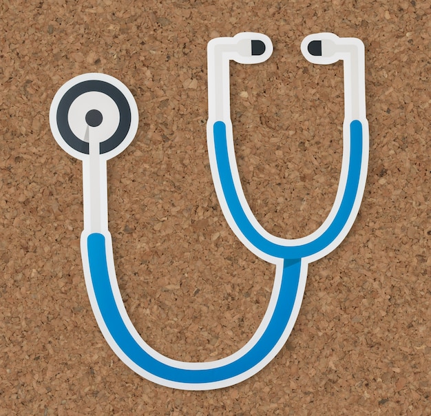 Stethoscope health and hospital icon