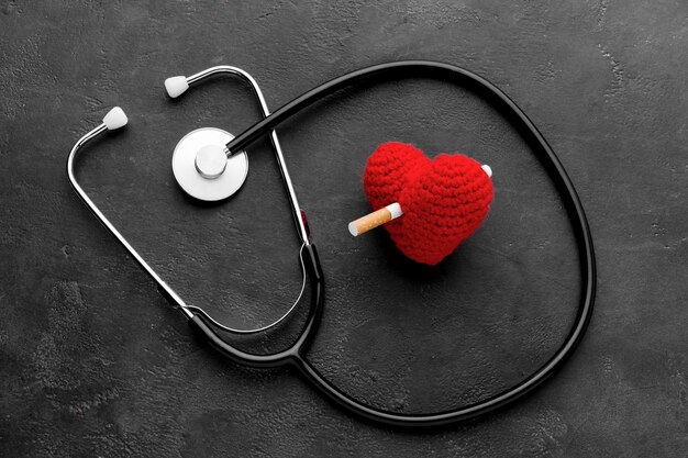 Stethoscope and heart shape